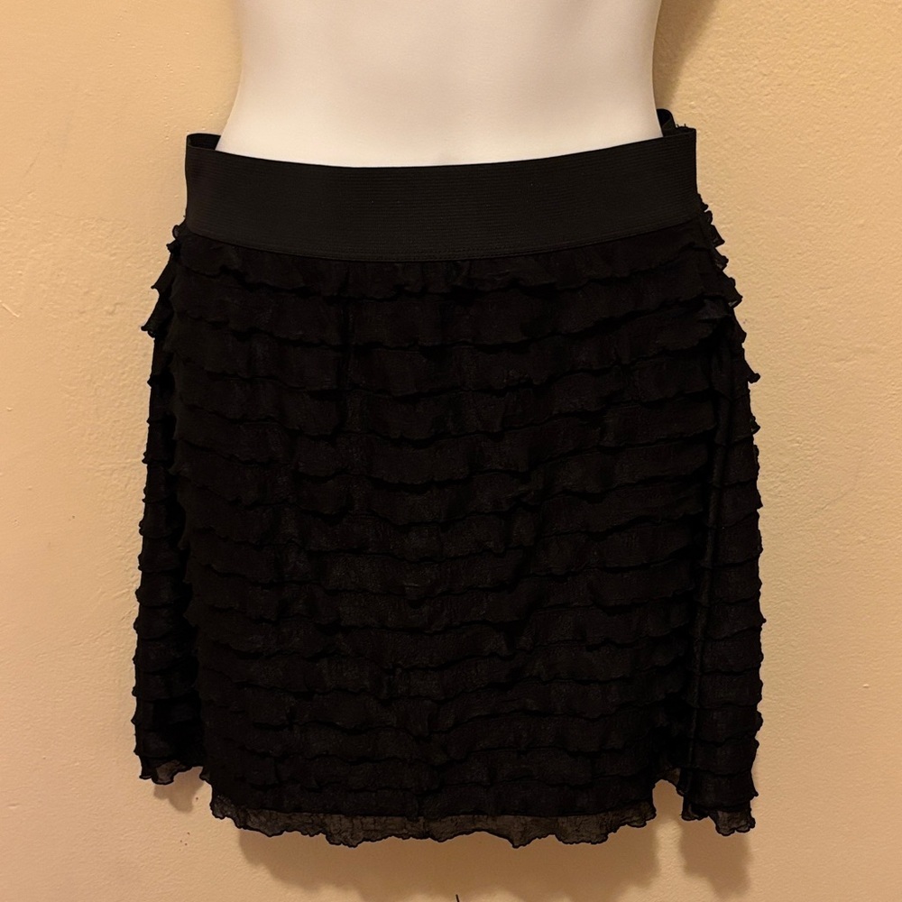 Forenza Black Layered Mini Skirt